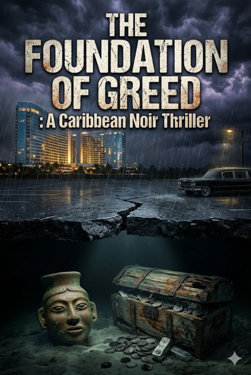 Book cover of The Foundation of Greed, a Caribbean noir thriller
